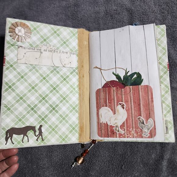 "GATHER" Junk Journal, 10in x 6.5in x 1in, 52pages - Picture 3 of 12